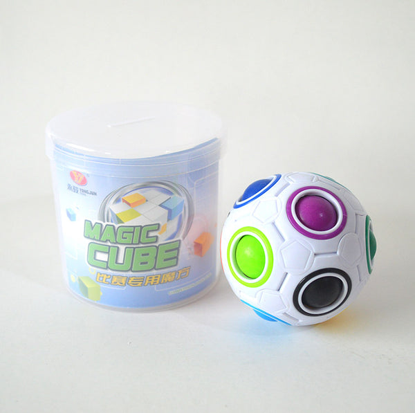 CuberSpeed Rainbow Ball Magic cube Fidget toy puzzle Magic Rainbow ball puzzle Fun fidget