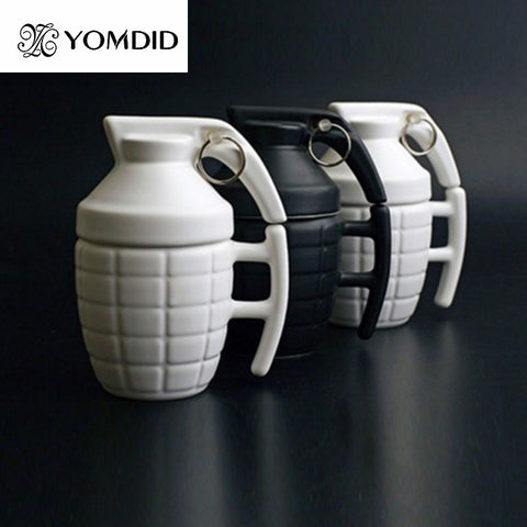 Creative Grenade Coffee Mugs  Practical Water cup with Lid Funny Gifts Granada creativa taza de cafe