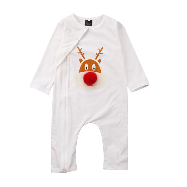 Family Matching Pajamas Set Mom And Baby Christmas Deer Nightwear