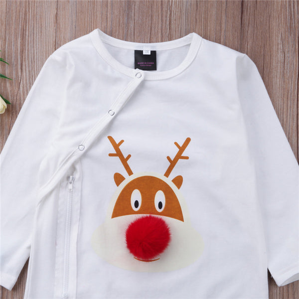 Family Matching Pajamas Set Mom And Baby Christmas Deer Nightwear